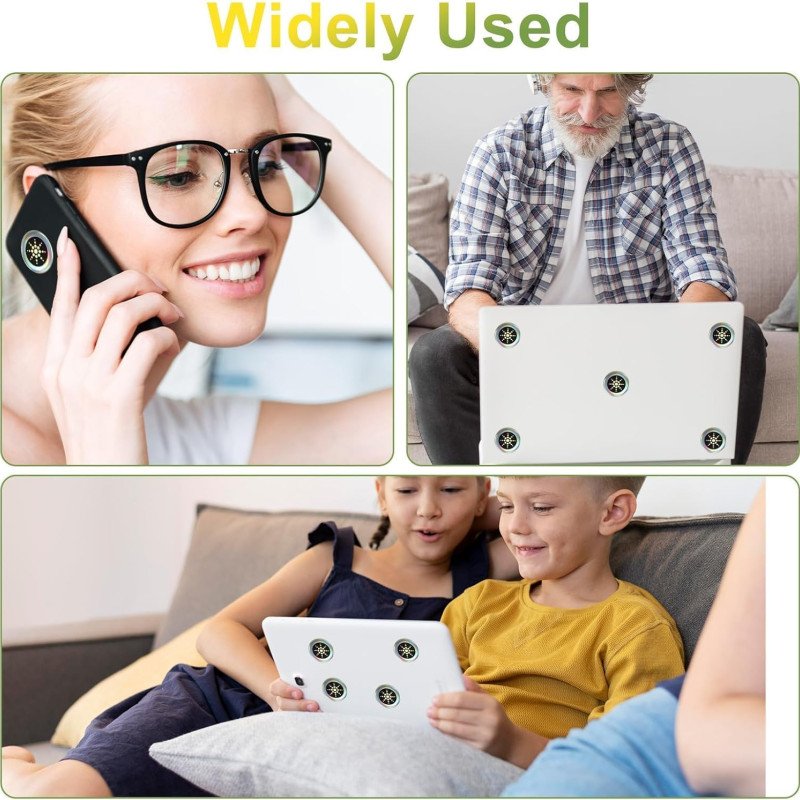 EMF Stickers Blocker Neutralize Shield Protection for Cell Phones cased and Electronic Devices WiFi 5G Tablets Laptops Computers TV Monitors (6 Pcs Sliver)-XH-carpet