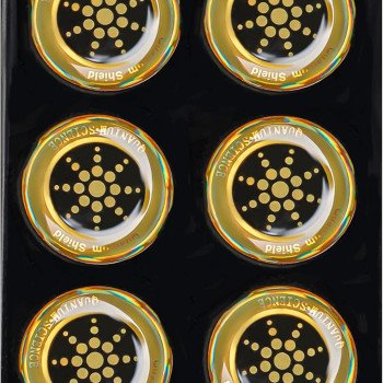 EMF Stickers Blocker Neutralize Shield Protection from Cell Phones cased and Electronic Devices WiFi 5G Tablets Laptops Computers TV Monitors (6Pcs Golden)