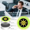 EMF Stickers Blocker Neutralize Shield Protection from Cell Phones cased and Electronic Devices WiFi 5G Tablets Laptops Computers TV Monitors (6Pcs Golden)