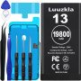 19800mAh (2025 New Upgrade) Battery Compatible with iPhone 13, Super Capacity Battery Compatible with iPhone 13, with Full Tool Kits-0 Cycle High Capacity-24 Months Service