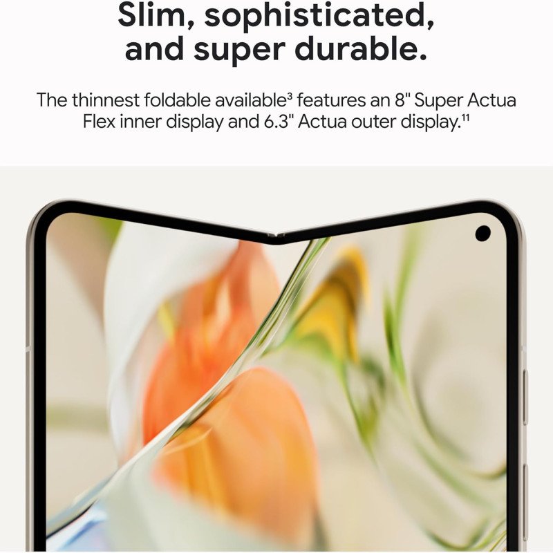 Google Pixel 9 Pro Fold - Unlocked Android Smartphone with Gemini - Advanced Triple Rear Camera System - Foldable Display - Hands-Free Video Google Pixel 9 Pro Fold - Unlocked Android Smartphone with Gemini - Advanced Triple Rear Camera System - Foldable Display - Hands-Free Video