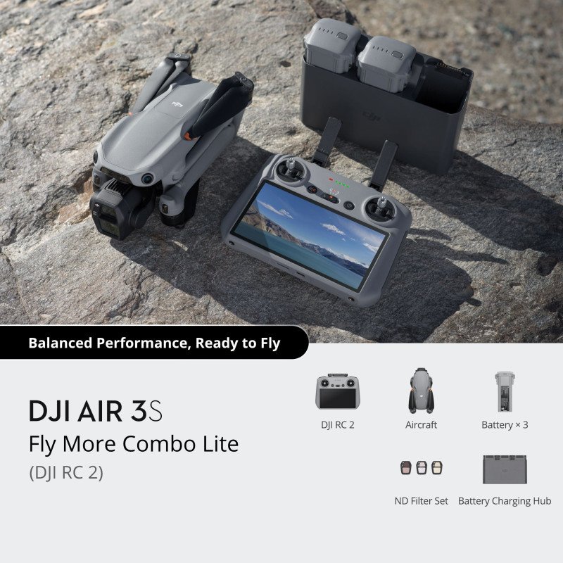 Drone DJI Air 3S Fly More Combo Lite (DJI RC 2)