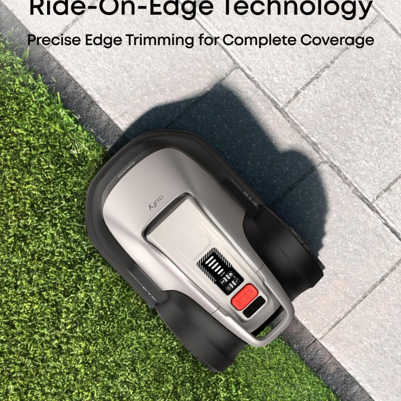 eufy E18 Robot Lawn Mower,Max 0.3 Acres,Wireless Robot Mower with Auto Mapping,Vision Navigation,Multi-Zone Management,Robotic Lawnmower with AI Obstacle Avoidance,APP Control,18°Slope,Cut Height1-3"
