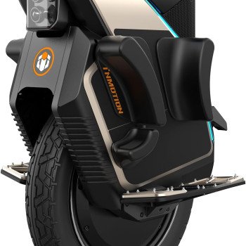 City Commuter Electric Unicycle - Upgraded 120km Range EUC with 4.3" Touchscreen & Anti-Theft Alarm, 90mm Suspension for Potholes, 1H Fast Charge - UL2272 Certified, IPX6 Waterproof Electric Unicycle for Urban Riding