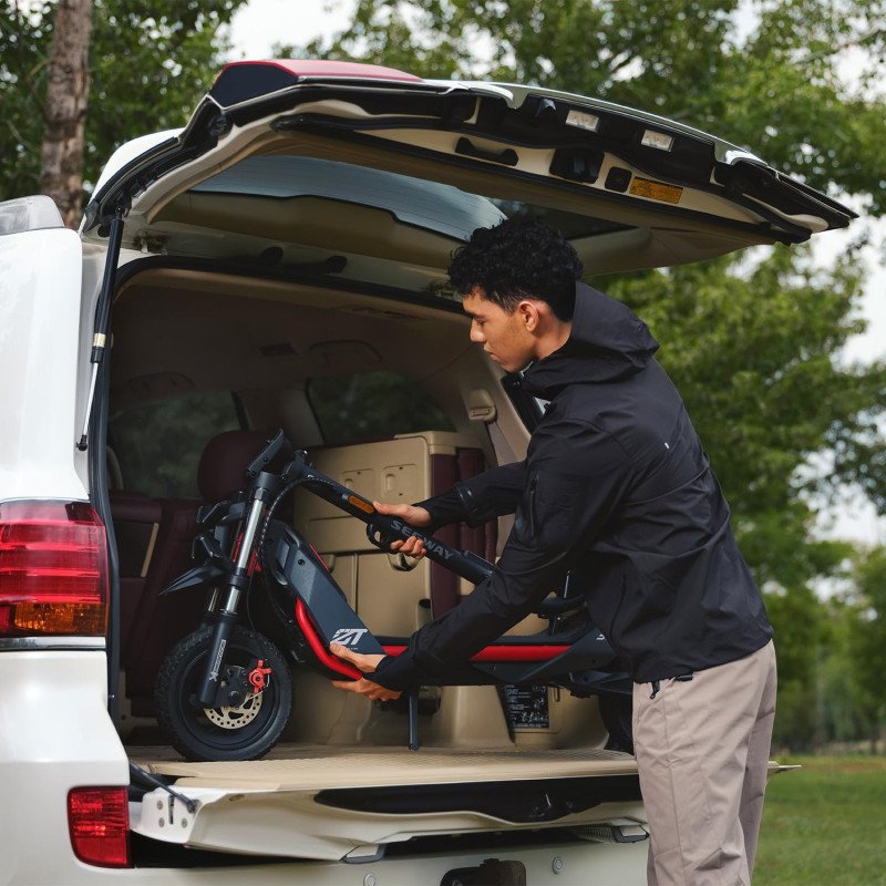 Electric Scooter, Up to 24.9 MPH, 43.5-Mile Range, Dual Suspension, Flash Charge, 1600W Peak Motor, Off-Road Scooter for Adults