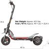 Electric Scooter, Up to 24.9 MPH, 43.5-Mile Range, Dual Suspension, Flash Charge, 1600W Peak Motor, Off-Road Scooter for Adults
