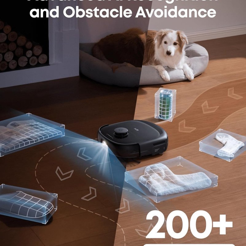 eufy E28 Omni Robot Vacuum and Mop Combo,HydroJet System,with Portable Deep Cleaner for Carpet,20,000Pa Turbo Suction,Zero-Tangling,Corner to Edge Deep Cleaning,with auto All-in-One Station