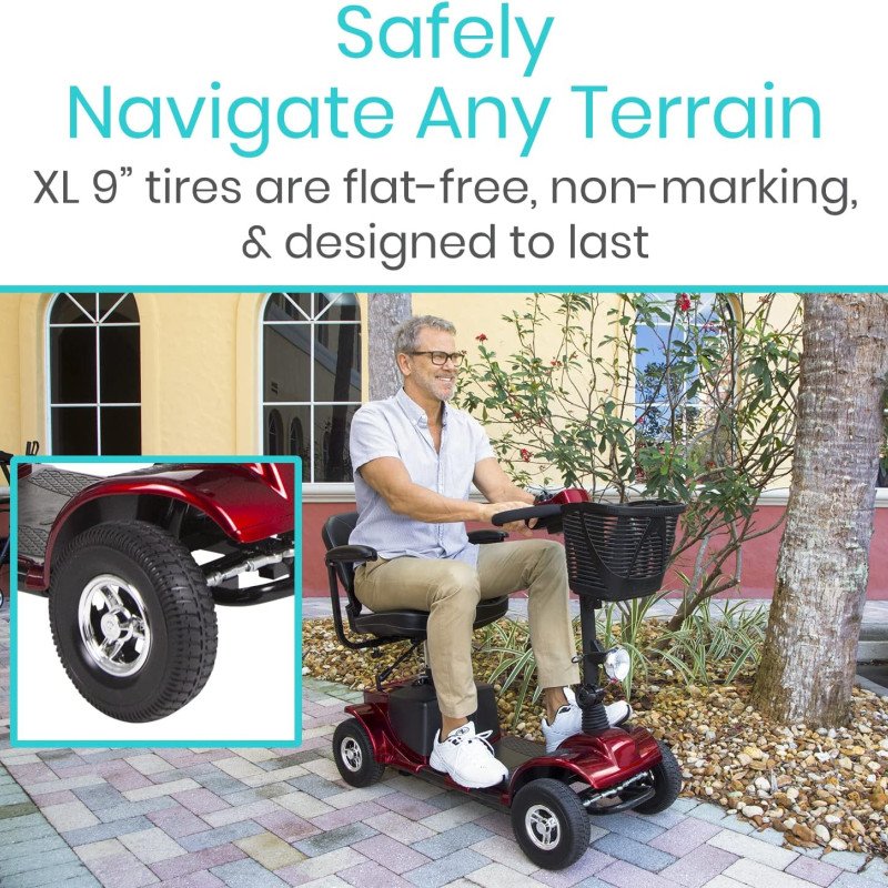 Mobility Scooter  4 Wheel Electric Powered Wheelchair Mobile Device for Adults-1