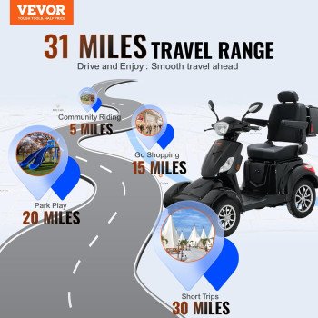 Heavy Duty 4-Wheel Mobility Scooters-7