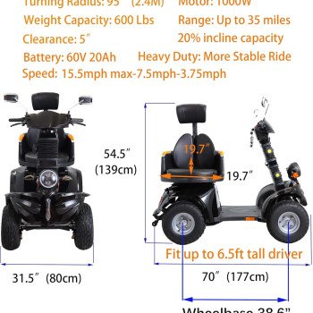 Mobility Scooters for Seniors & Adults-8