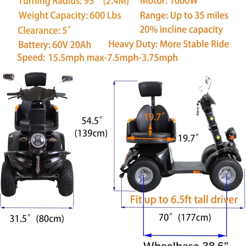 Mobility Scooters for Seniors & Adults-8