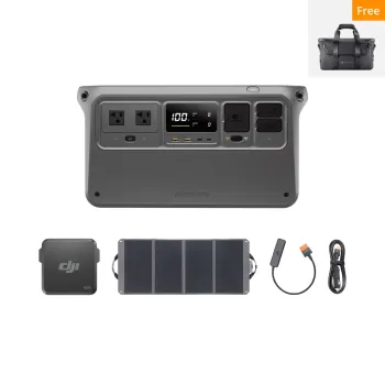 Outdoor power supply DJI Power 1000 Solar/Car Recharging Combo