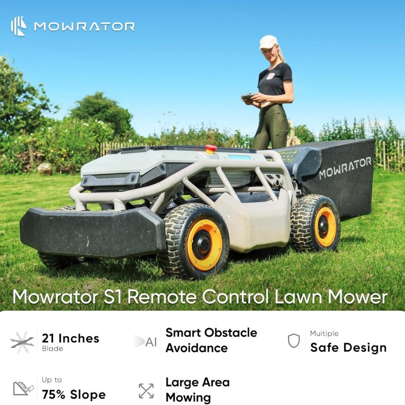 Remote Control Lawn Mower S1 4WD 56V18Ah-8