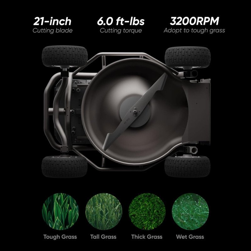 Remote Control Lawn Mower S1 4WD 56V18Ah-8