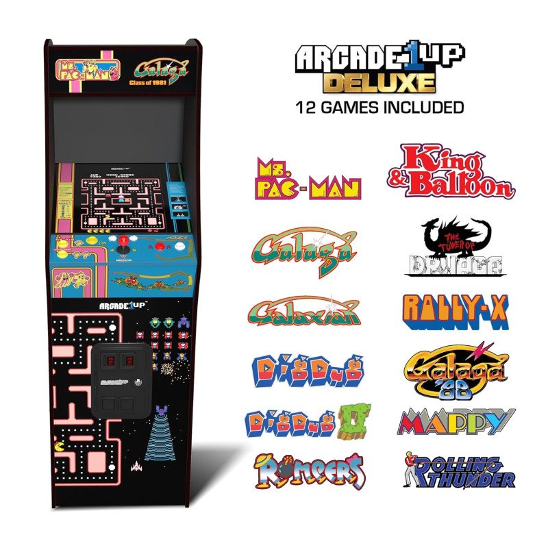 ARCADE1UP Class of 81’ Deluxe Arcade Machine for Home - 5 Feet Tall - 12 Classic Games ARCADE1UP Class of 81’ Deluxe Arcade Machine for Home - 5 Feet Tall - 12 Classic Games