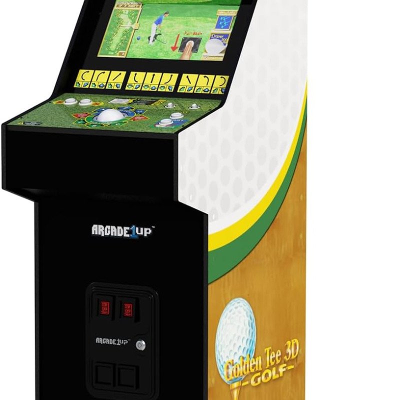 ARCADE1UP Golden Tee 3D Deluxe Arcade Machine, Built for Your Home, Over 5-Foot-Tall Cabinet with 8 Classic Games ARCADE1UP Golden Tee 3D Deluxe Arcade Machine, Built for Your Home, Over 5-Foot-Tall Cabinet with 8 Classic Games