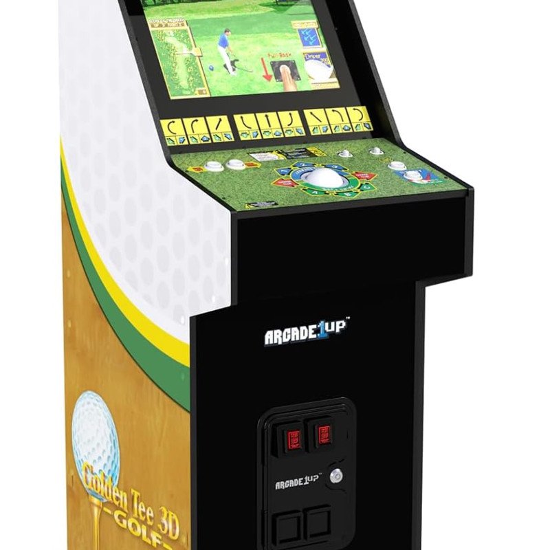 ARCADE1UP Golden Tee 3D Deluxe Arcade Machine, Built for Your Home, Over 5-Foot-Tall Cabinet with 8 Classic Games ARCADE1UP Golden Tee 3D Deluxe Arcade Machine, Built for Your Home, Over 5-Foot-Tall Cabinet with 8 Classic Games