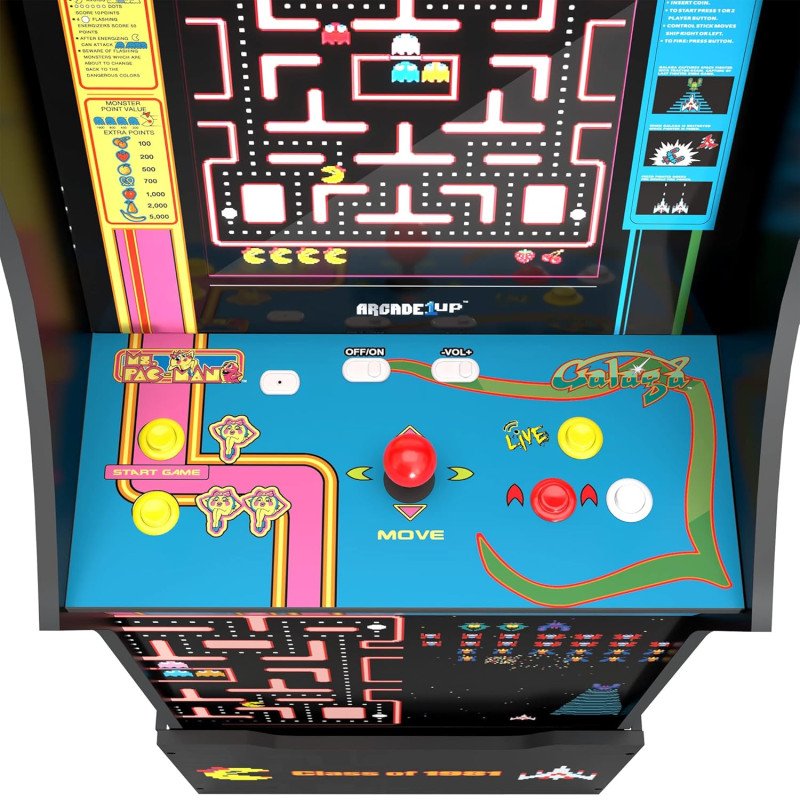 ARCADE1UP Ms. Pac-Man/Galaga Class of '81 Arcade Machine - Electronic Games; ARCADE1UP Ms. Pac-Man/Galaga Class of '81 Arcade Machine - Electronic Games;
