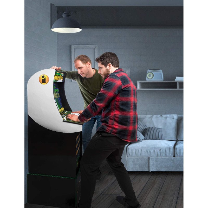 Arcade 1Up Golden Tee Classic Arcade with Riser, 5ft Arcade 1Up Golden Tee Classic Arcade with Riser, 5ft
