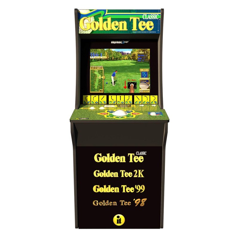 Arcade 1Up Golden Tee Classic Arcade with Riser, 5ft Arcade 1Up Golden Tee Classic Arcade with Riser, 5ft