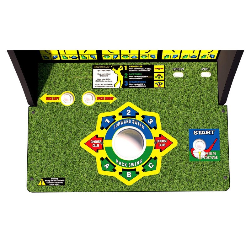 Arcade 1Up Golden Tee Classic Arcade with Riser, 5ft Arcade 1Up Golden Tee Classic Arcade with Riser, 5ft