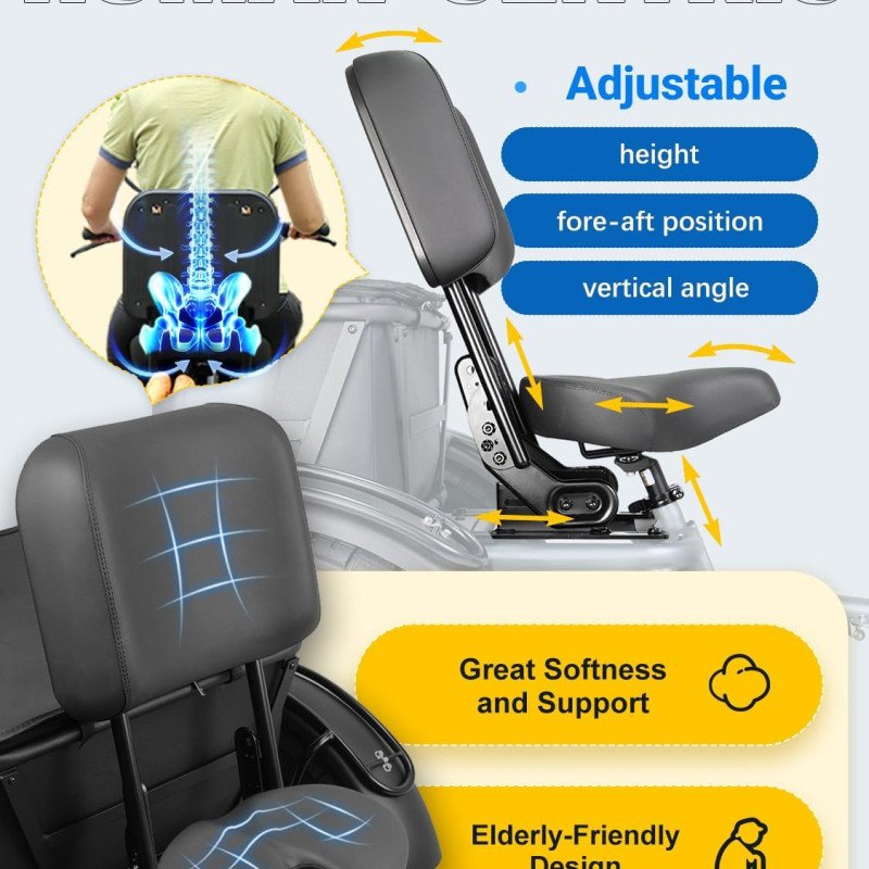 Folding Electric Tricycle for Adults, 1200W Electric Trike-29