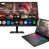 HP OMEN Transcend Gaming Laptop 14 + OMEN by HP 31.5 inch UHD 144Hz Smart Gaming Monitor - OMEN 32x